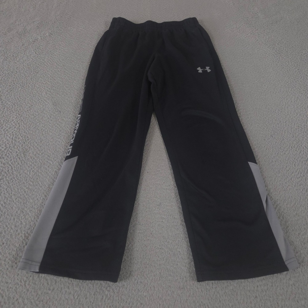 Under Armour Pants Boys Medium Black Brawler 2.0 Straight Leg Tricot Athletic